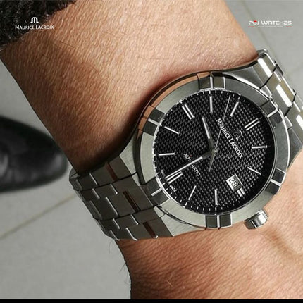 MAURICE LACROIX Aikon Automatic 39mm Black Dial Stainless Steel - AI6008-SS002-330-1