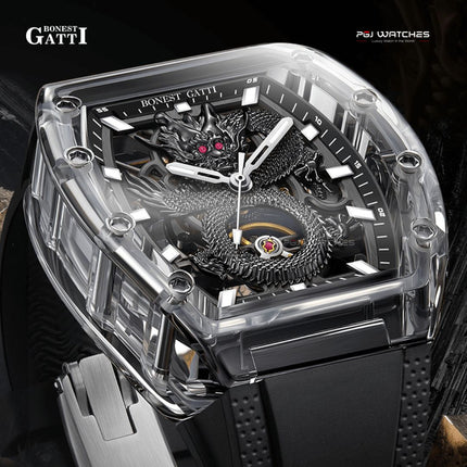 BONEST GATTI Mirror Hollow Out Mechanical watch - BG9980-A