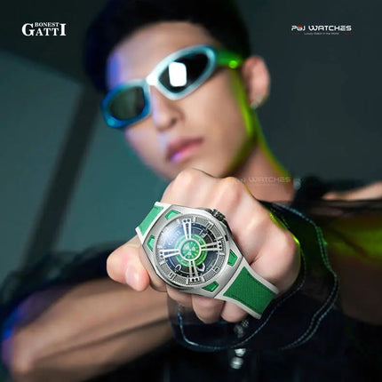 BONEST GATTI Automatic Movement Round Shaped Case 5ATM Waterproof Luminous - BG5803-A