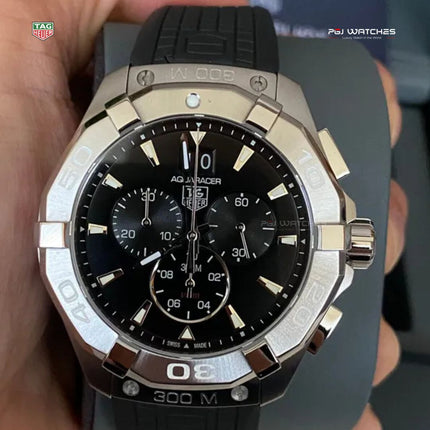 TAG HEUER Aquaracer Quartz Chronograph Rubber Strap - CAY1110.FT6041