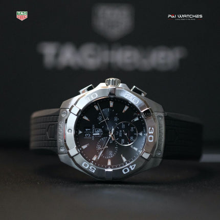 TAG HEUER Aquaracer Quartz Chronograph Rubber Strap - CAY1110.FT6041