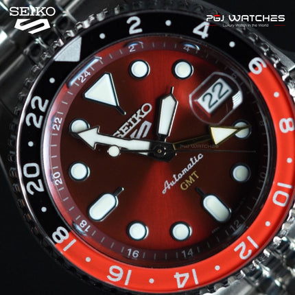 SEIKO 5 GMT Passion Red Limited Edition 5 Sports - SSK031K1