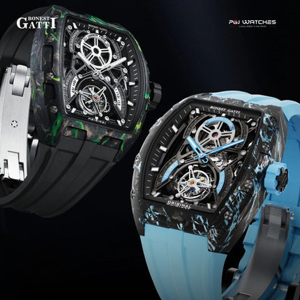 BONEST GATTI Carbon Fiber Automatic Tourbillon Movement - BG9006-R