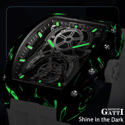 BONEST GATTI Carbon Fiber Automatic Tourbillon Movement - BG9006-R