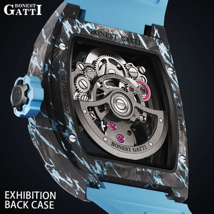 BONEST GATTI Carbon Fiber Automatic Tourbillon Movement - BG9006-R