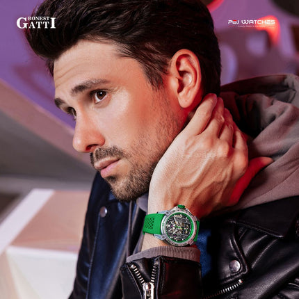 BONEST GATTI Automatic Movement Round Shaped Case 5ATM Waterproof Luminous - BG5805-A3