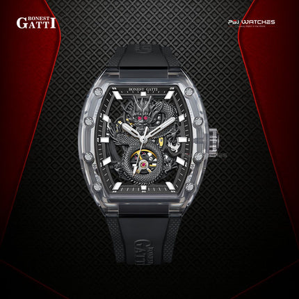 BONEST GATTI Mirror Hollow Out Mechanical watch - BG9980-A