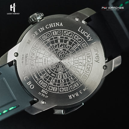 LUCKY HARVEY New Series Sic Bo Sapphire Gaming Watch Automatic Skeleton