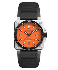 Beli Bell & Ross BR 03-92 Diver Orange 42mm BR0392-D-O-ST Hanya Di PGJWatches