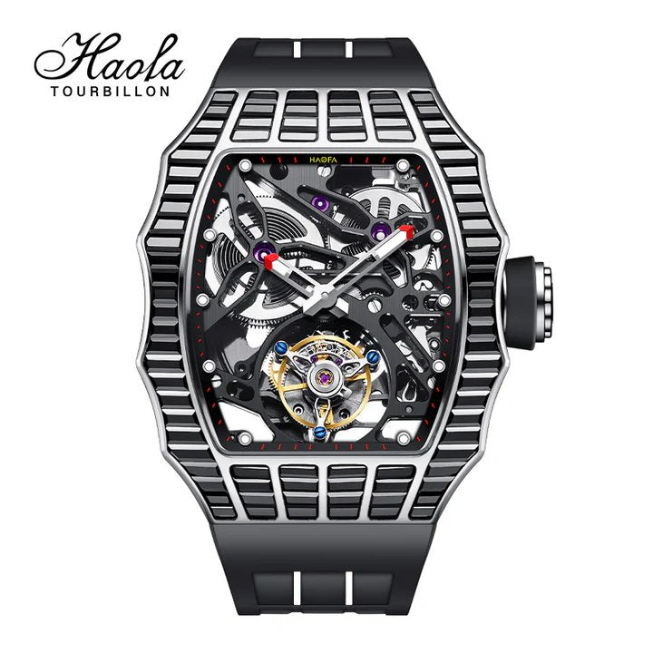 Haofa 2310 Trapezoidal Steel Crystal Tourbillon: Simfoni Horologikal dalam Desain Futuristik
