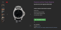 Panerai Luminor Power Reserve : Jam Tangan Panerai Design Italy