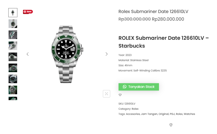 Rolex Starbucks: Spesifikasi, Fitur, dan Harga Terbaru