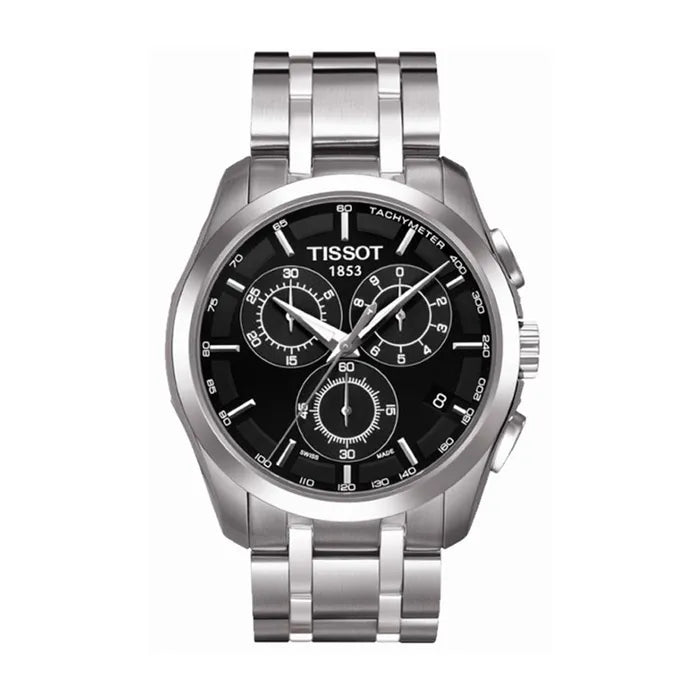 TISSOT Couturier Black Dial Steel Strap T035.617.11.051.00 - PGJWatches