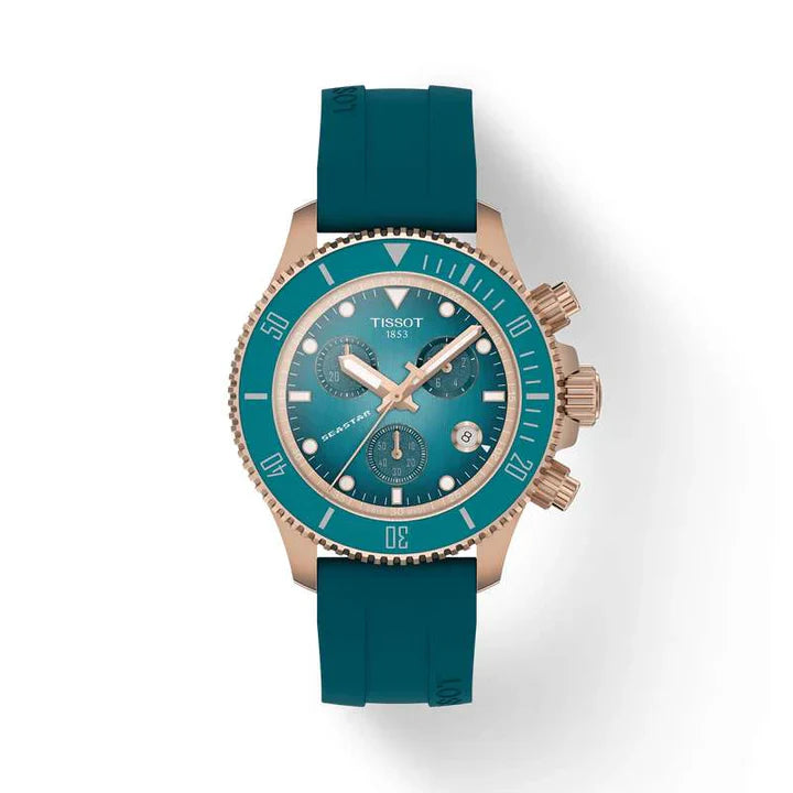 Beli TISSOT Seastar 1000 Turqoise Dial T120.217.37.041.00 di PGJWatches