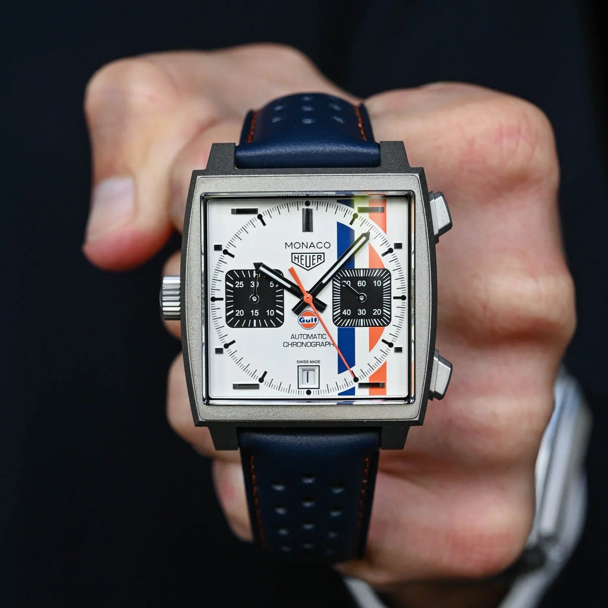 White Dial yang Membuat Monaco Gulf Terasa Lebih Ikonik dari Biasanya