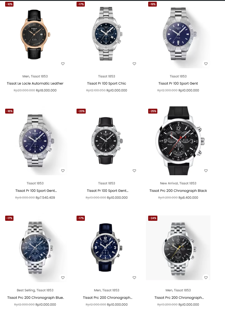 Harga Jam Tissot 1853 Original Terbaik di 2025