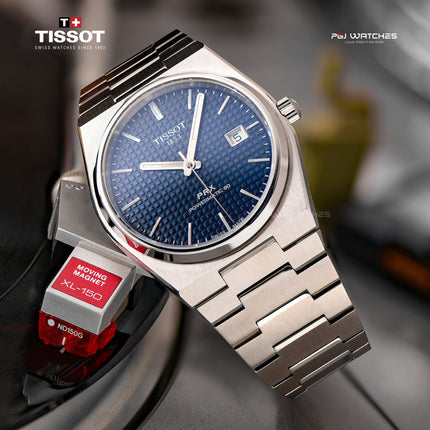 TISSOT PRX Powermatic 80 40mm T‑Classic Blue Dial Stainless Steel Bracelet - T137.407.11.041.00