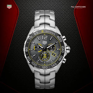 TAG HEUER Formula 1 x Senna Quartz 43mm Steel - CAZ101AF.BA0637 - PGJ Watches