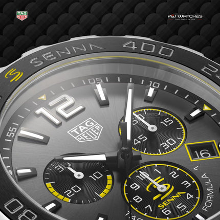 TAG HEUER Formula 1 x Senna Quartz 43mm Steel - CAZ101AF.BA0637