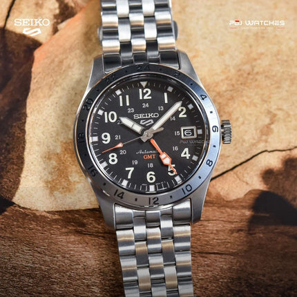 SEIKO 5 Sports GMT Black Dial - SSK023K1