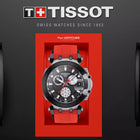 TISSOT T‑Race Chronograph Black Dial Red Rubber Strap - T115.417.27.051.00