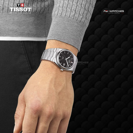 TISSOT PRX Powermatic 80 40mm T-Classic Black Dial Stainless Steel Bracelet - T137.407.11.051.00