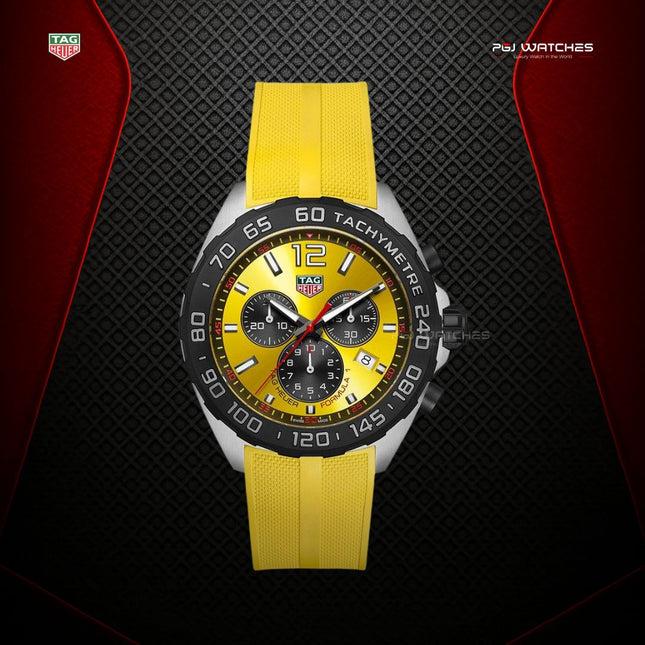 TAG HEUER Formula 1 Chronograph YELLOW RUBBER - CAZ101AM.FT8054