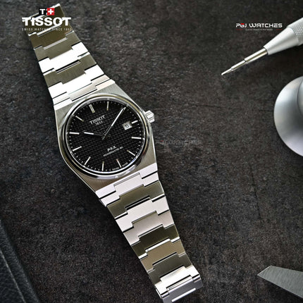 TISSOT PRX Powermatic 80 40mm T-Classic Black Dial Stainless Steel Bracelet - T137.407.11.051.00