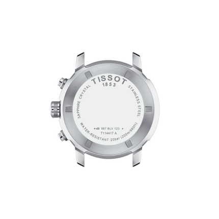 Tissot PRC 200 Chronograph 43mm T-Sport Black Dial Stainless Steel Strap - T114.417.11.057.00
