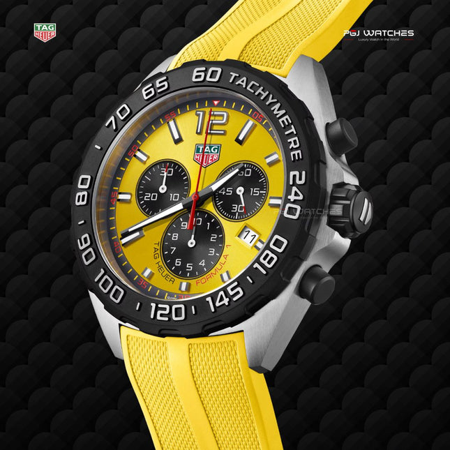 TAG HEUER Formula 1 Chronograph YELLOW RUBBER - CAZ101AM.FT8054