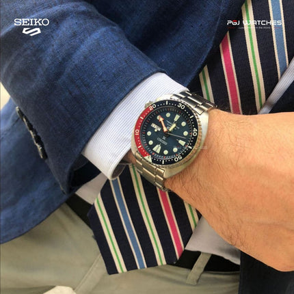 SEIKO Prospex PADI King Samurai “Save The Ocean” Pepsi Blue Dial - SRPE99K1