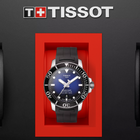 TISSOT Seastar 1000 Powermatic 80 43mm Blue Dial Black Rubber Strap - T120.407.17.041.00