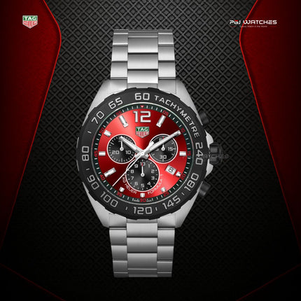 TAG HEUER Formula 1 Chronograph Quartz 43mm Steel - CAZ101AN.BA0842