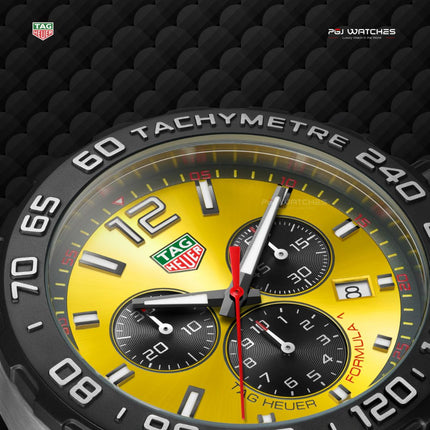 TAG HEUER Formula 1 Chronograph YELLOW RUBBER - CAZ101AM.FT8054
