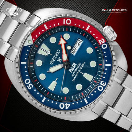 SEIKO Prospex PADI King Samurai “Save The Ocean” Pepsi Blue Dial - SRPE99K1
