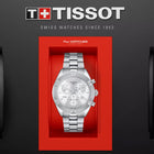 TISSOT PR100 Sport Chic Chronograph Men Silver Dial Stainless Steel Strap - T101.917.11.031.00