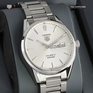TAG HEUER Carrera Automatic 41mm Steel - WAR201B.BA0723 - PGJ Watches