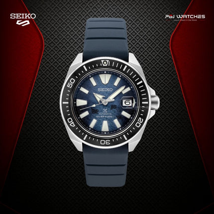 SEIKO Prospex “King Samurai” Save The Ocean Manta Ray 200m Automatic Blue Dial - SRPF79K1