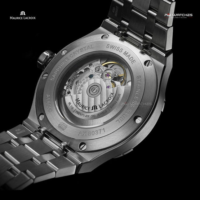 MAURICE LACROIX Aikon Automatic Date 42mm Blue Dial Stainless Steel - AI6008-SS002-430-1