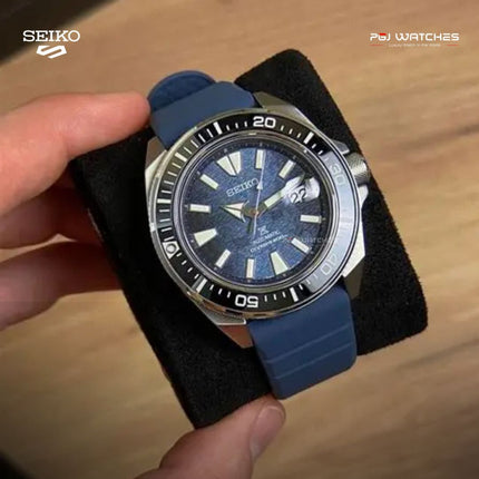 SEIKO Prospex “King Samurai” Save The Ocean Manta Ray 200m Automatic Blue Dial - SRPF79K1