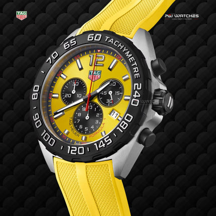 TAG HEUER Formula 1 Chronograph YELLOW RUBBER - CAZ101AM.FT8054
