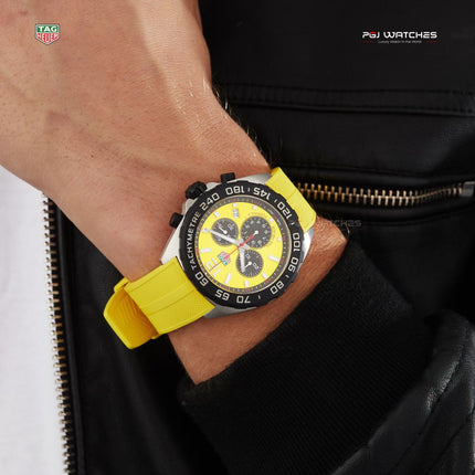 TAG HEUER Formula 1 Chronograph YELLOW RUBBER - CAZ101AM.FT8054