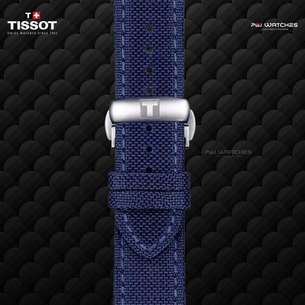 TISSOT T-Sport 1000 Seastar Powermatic 80 Silicium Blue Dial Blue Textile Strap - T120.407.17.041.01