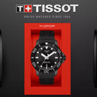 TISSOT T‑Sport Seastar 1000 Powermatic 80 Black Dial Black Rubber Strap - T120.407.37.051.00