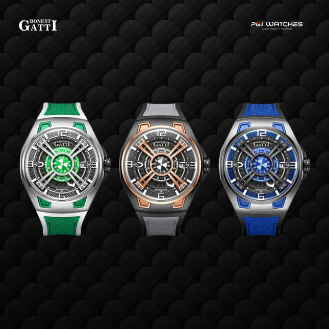 BONEST GATTI Automatic Movement Round Shaped Case 5ATM Waterproof Luminous - BG5803-A
