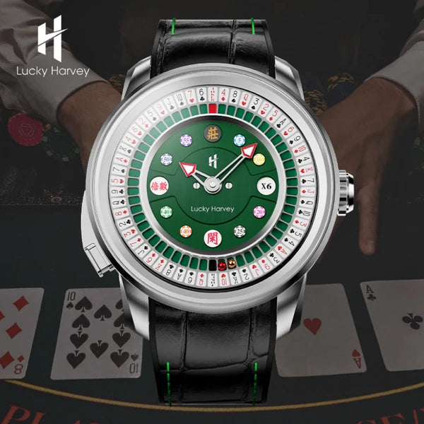 Lucky Harvey Silver Poker Roulette Automatic