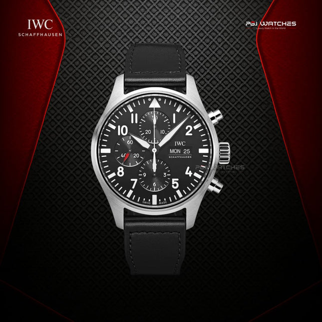 IWC Pilot's Watch Chronograph 43mm Black Dial - IW377709