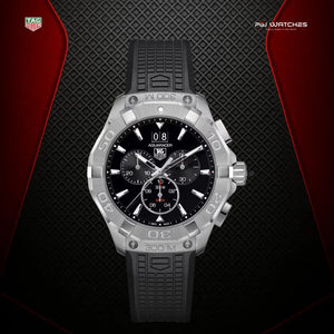 TAG HEUER Aquaracer Quartz Chronograph Rubber Strap - CAY1110.FT6041 - PGJ Watches