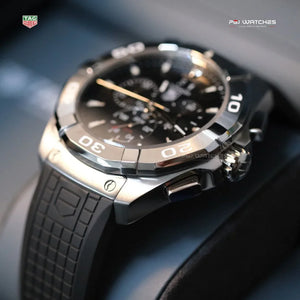 TAG HEUER Aquaracer Quartz Chronograph Rubber Strap - CAY1110.FT6041 - PGJ Watches
