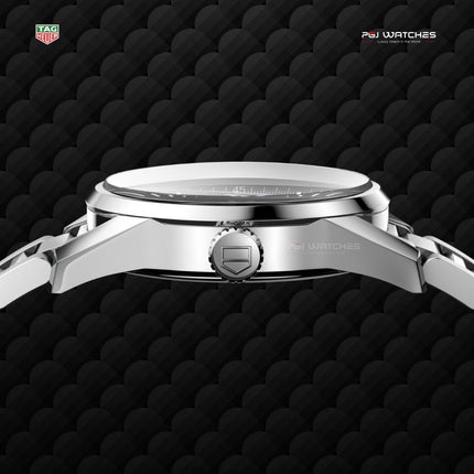 TAG HEUER  Carrera Automatic 41mm Black Dial Steel - WAR201A.BA0723